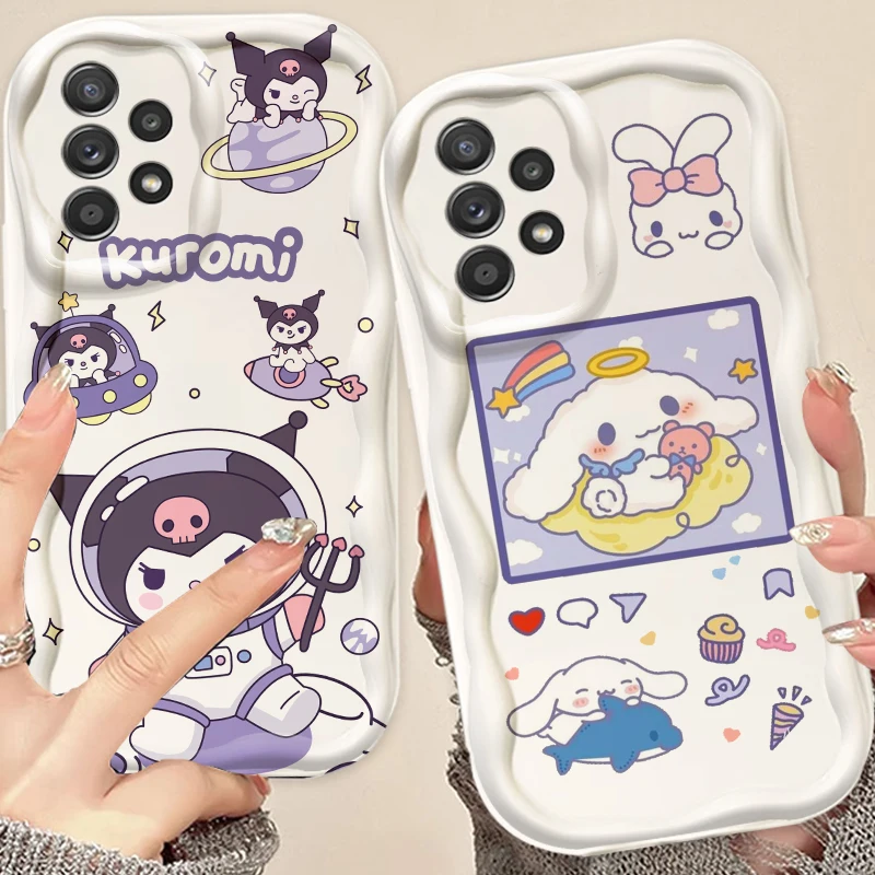 Sanrio Kuromi Cinnamoroll For Samsung A55 A54 A53 A52 A35 A34 A33 A32 A25 A24 A23 A22 A21S A15 A13 A14 5G Wave Oil Cover
Sanrio Kuromi Cinnamoroll For Samsung A55 A54 A53 A52 A35 A34 A33 A32 A25 A24 A23 A22 A21S A15 A13 A14 5G Wave Oil Cover