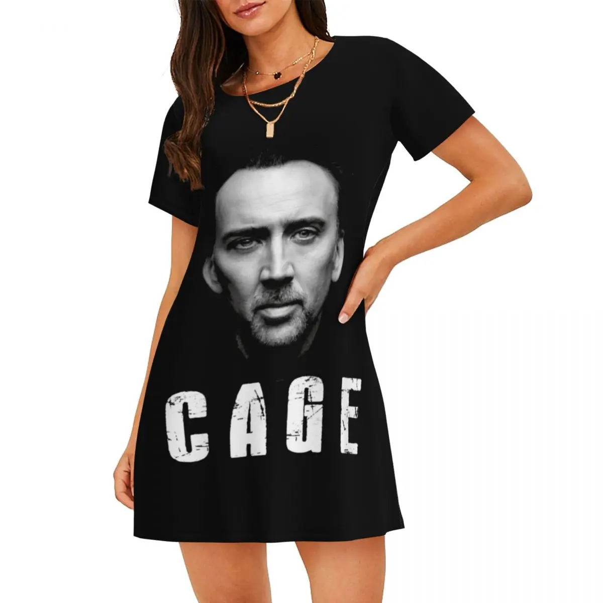 Custom Nicolas Cage Women Nightgown Sleepwear Short Sleeves 3D Print For Vacations Travels Sleepshirts Women's Pajamas
Custom Nicolas Cage Women Nightgown Sleepwear Short Sleeves 3D Print For Vacations Travels Sleepshirts Women's Pajamas