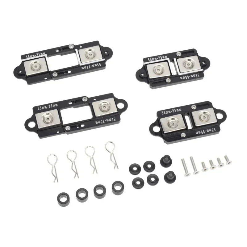 4Pcs Adjustable Magnetic Body Post Mount Car Shell Column 55-85mm for 1/10 RC Crawler TRX4 TRX6 SCX10 90046 D90 86100 MST CFX
4Pcs Adjustable Magnetic Body Post Mount Car Shell Column 55-85mm for 1/10 RC Crawler TRX4 TRX6 SCX10 90046 D90 86100 MST CFX