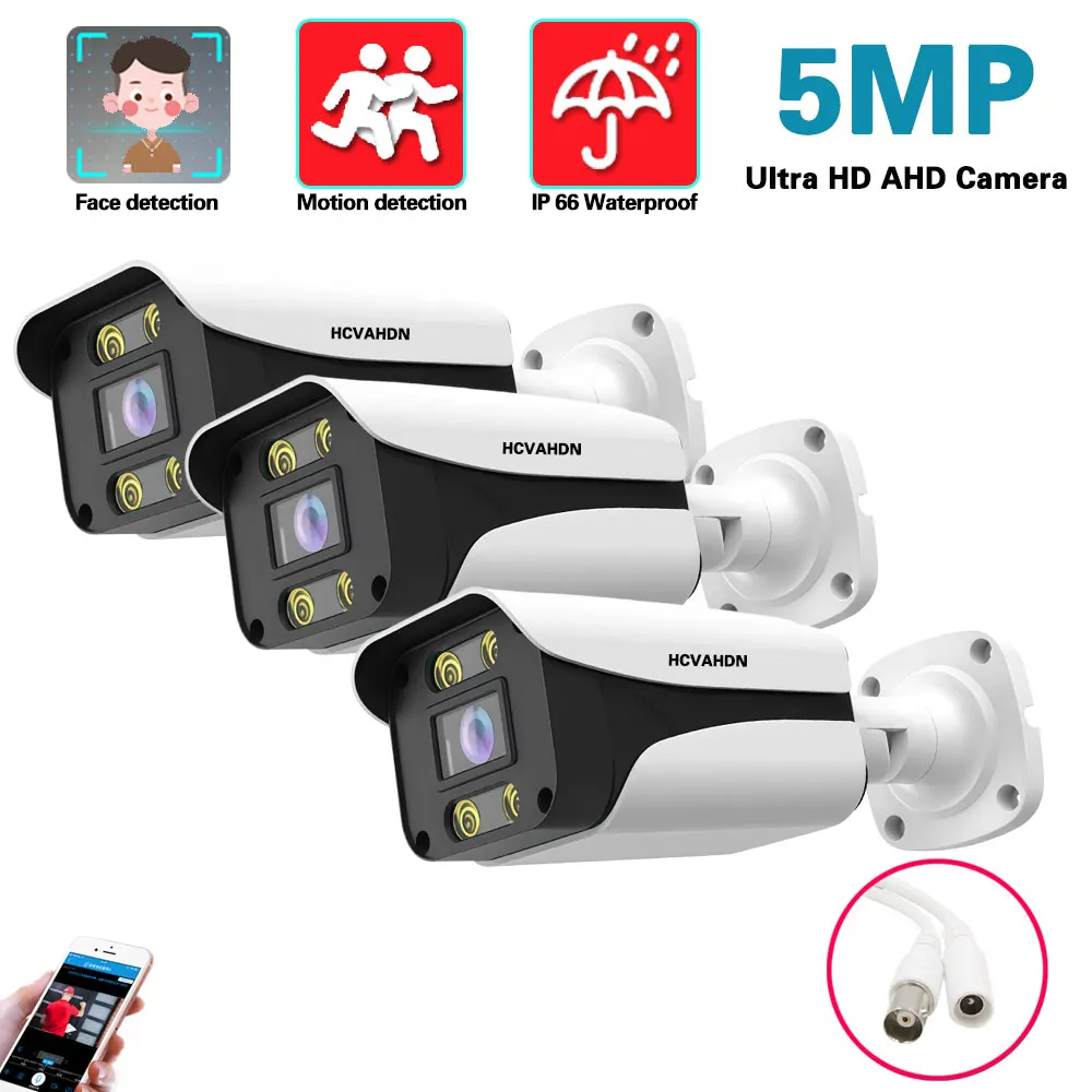 5MP HD Wired CCTV Security Analog Camera BNC Outside Waterproof AHD DVR Video Surveillance Bullet Camera System XMEYE H.265 2MP
5MP HD Wired CCTV Security Analog Camera BNC Outside Waterproof AHD DVR Video Surveillance Bullet Camera System XMEYE H.265 2MP