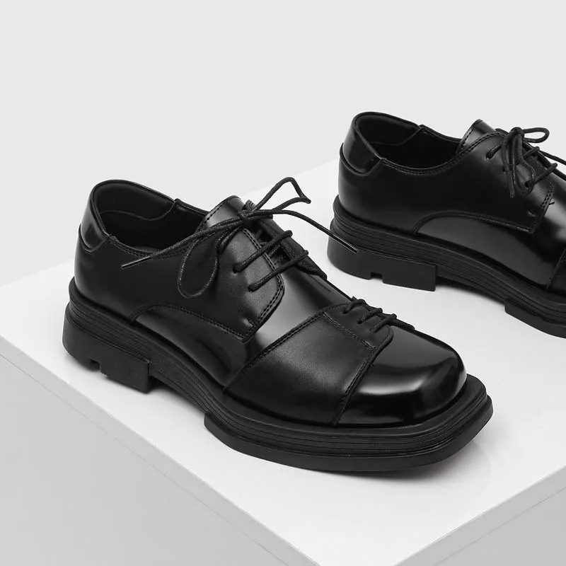 Мужские кожаные туфли-оксфорды на шнуровке для свадьбы, деловые повседневные туфли на платформе, удобные мужские туфли для торжественных случаев, размеры 38-46
Мужские кожаные туфли-оксфорды на шнуровке для свадьбы, деловые повседневные туфли на платформе, удобные мужские туфли для торжественных случаев, размеры 38-46