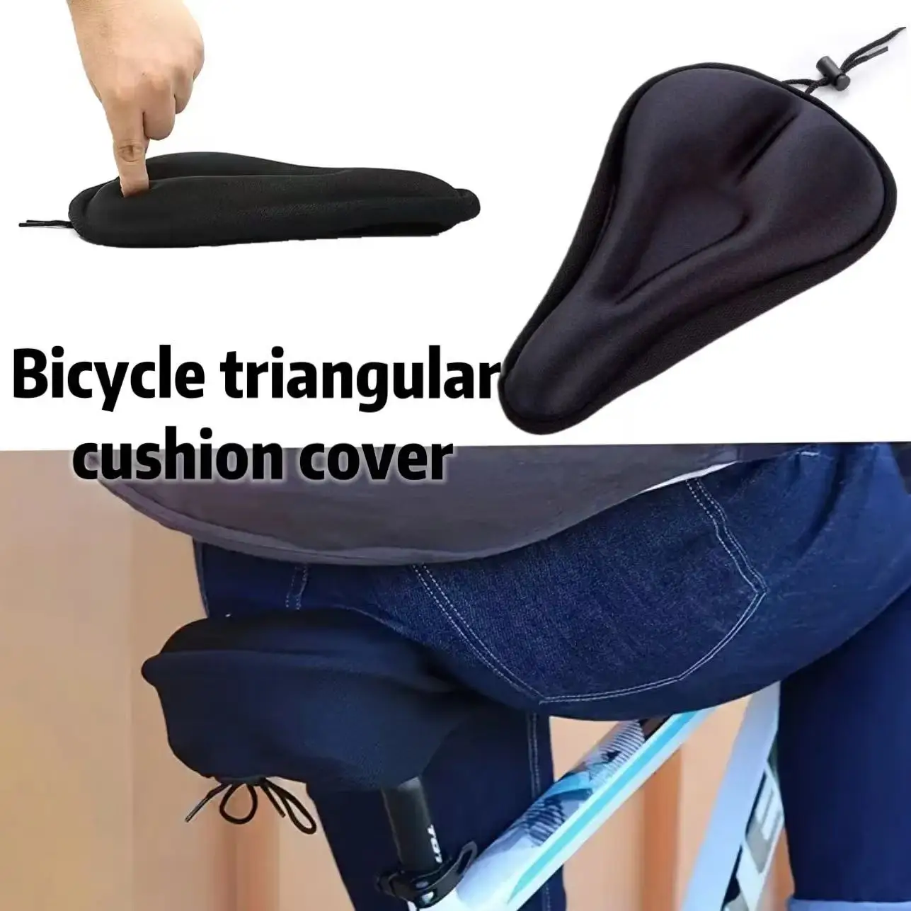 Чехол для треугольной подушечки сиденья горного велосипеда, чехол для подушки сиденья шоссейного велосипеда, чехол для переднего сиденья, дышащий противоскользящий чехол для седла.
Чехол для треугольной подушечки сиденья горного велосипеда, чехол для подушки сиденья шоссейного велосипеда, чехол для переднего сиденья, дышащий противоскользящий чехол для седла.
