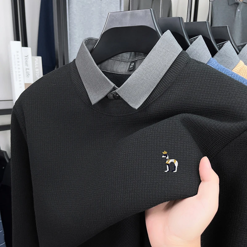 2025 New High End Winter Round Neck Fake Two Piece Business Leisure Collar Thickened Warm Sweater Knitted Sweater
2025 New High End Winter Round Neck Fake Two Piece Business Leisure Collar Thickened Warm Sweater Knitted Sweater