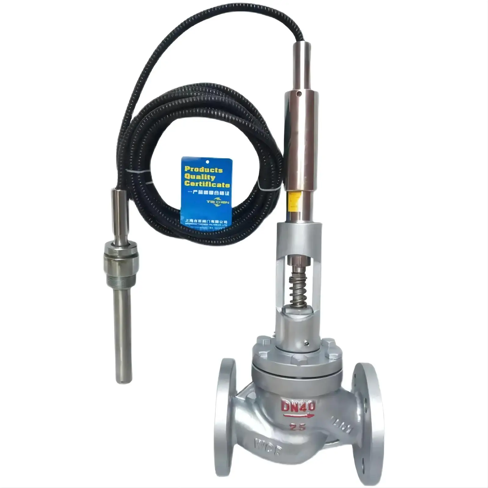 ZZWPE Type Electric Steam Temperature Control Valve, Electric Water Pressure Regulator, Industrial Temperature and Pressure 
ZZWPE Type Electric Steam Temperature Control Valve, Electric Water Pressure Regulator, Industrial Temperature and Pressure
