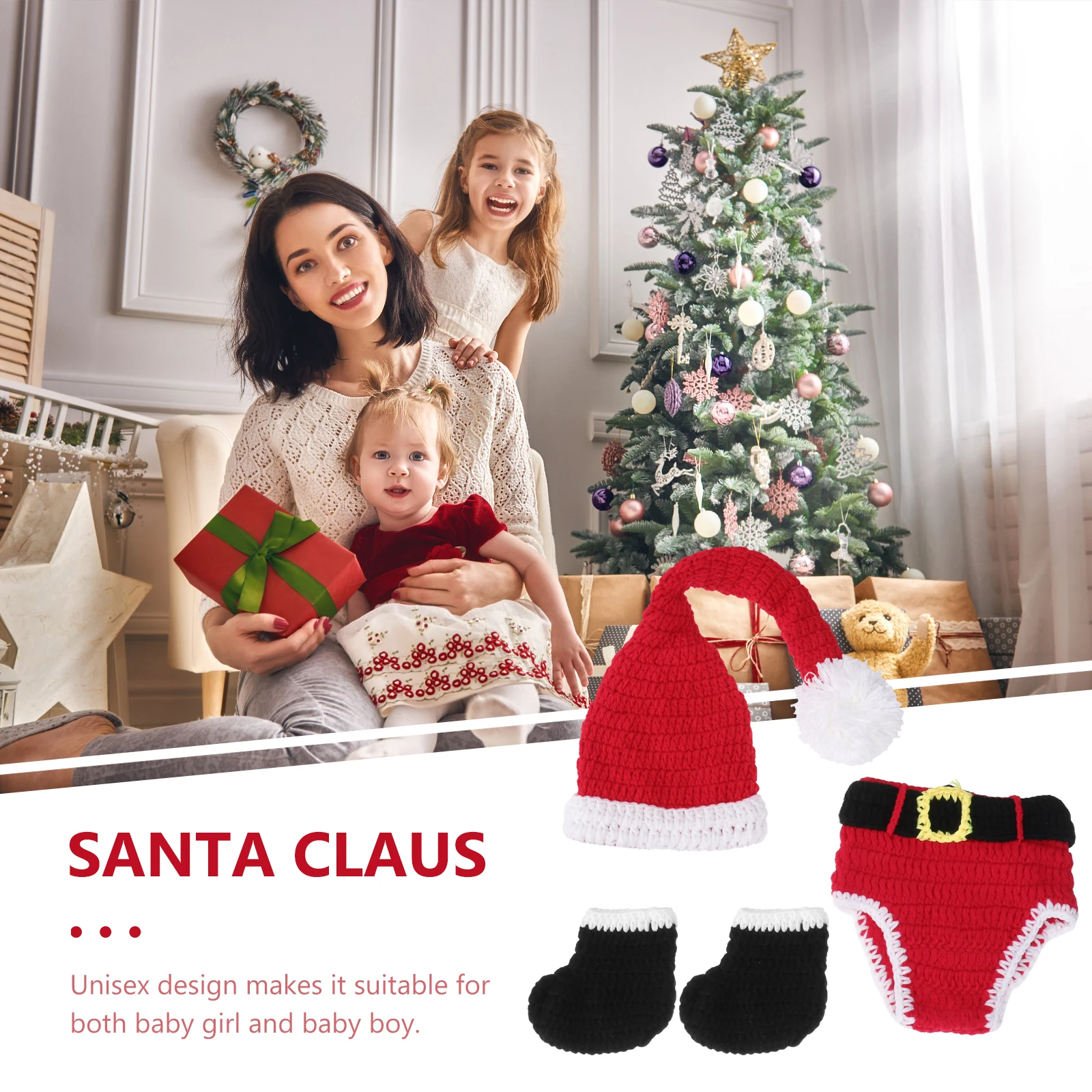 Christmas Santa Crochet Hat For Babies Crochet Baby Hat Photo Props Unisex Newborn 0-12M Beanie Gifts
Christmas Santa Crochet Hat For Babies Crochet Baby Hat Photo Props Unisex Newborn 0-12M Beanie Gifts