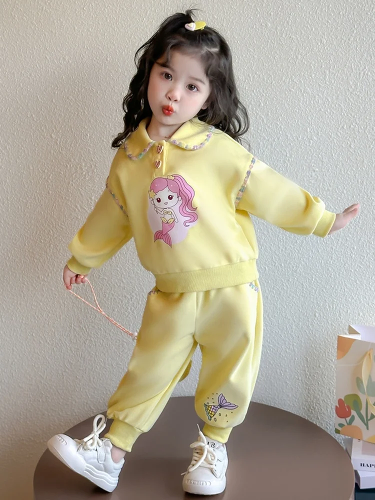 Girls' irt Sweatirt Set Casual Sportswear Cotton round Ne Two-Piece Suit Korean Sle Autumn New Arrival
Girls' irt Sweatirt Set Casual Sportswear Cotton round Ne Two-Piece Suit Korean Sle Autumn New Arrival