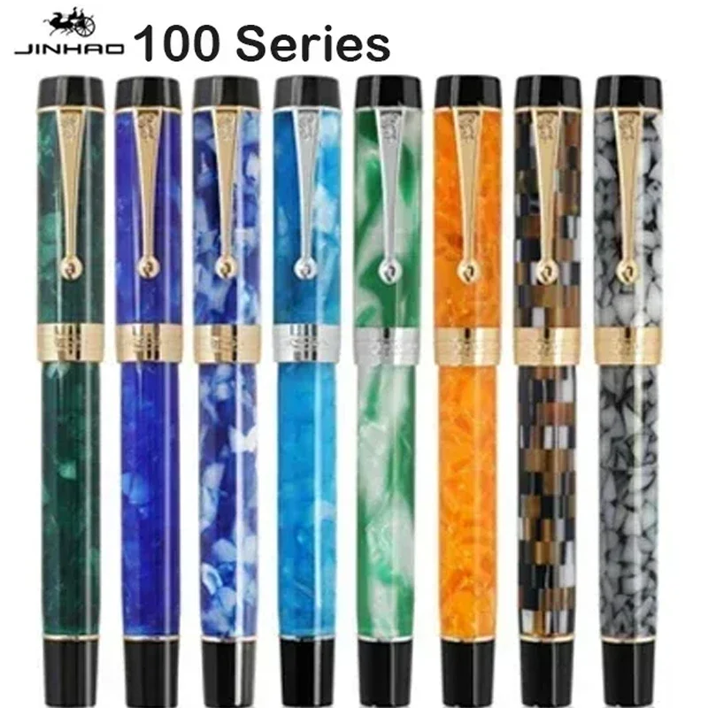JINHAO 100 Centennial Resin Fountain Pen Nib Fine 18KGP Golden Clip Gift Pen Business School Office Supplies Stationery PK 9019
JINHAO 100 Centennial Resin Fountain Pen Nib Fine 18KGP Golden Clip Gift Pen Business School Office Supplies Stationery PK 9019