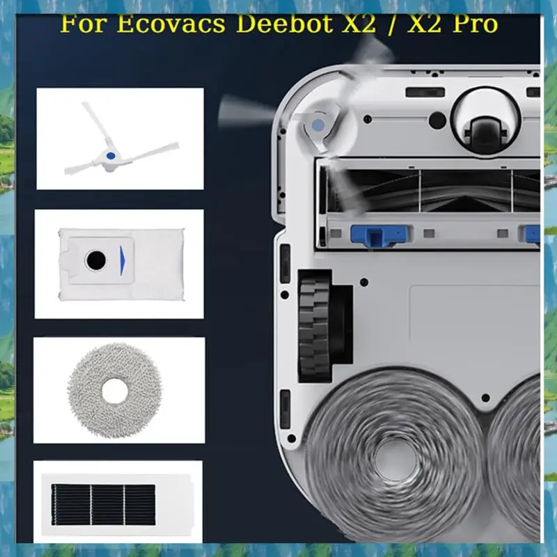 1 комплект деталей, аксессуары для Ecovacs Deebot X2 / X2 Pro / X2 Omni, робот-пылесос, основная боковая щетка, фильтр Hepa, тряпки для швабры, мешок для пыли
1 комплект деталей, аксессуары для Ecovacs Deebot X2 / X2 Pro / X2 Omni, робот-пылесос, основная боковая щетка, фильтр Hepa, тряпки для швабры, мешок для пыли