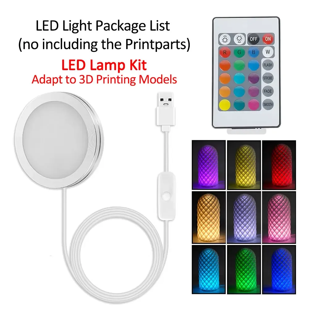 3D Printer Part for Bambu Lab LED Lamp Kit 001 DIY Model Hardware Without Shell Warm White DC 5V 3D Printer Adjustable Light Kit
3D Printer Part for Bambu Lab LED Lamp Kit 001 DIY Model Hardware Without Shell Warm White DC 5V 3D Printer Adjustable Light Kit