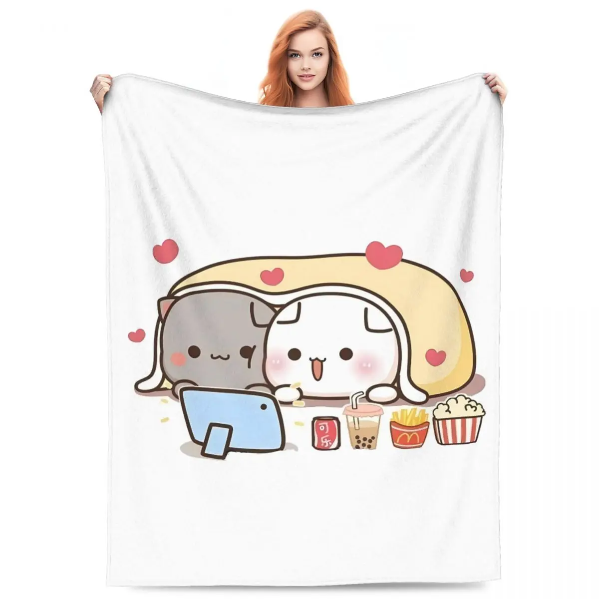 Peach And Goma Mochi Cat Flannel Blankets Watching Wovie Soft Throw Blanket for Living Room Picnic Cute Bedspread Sofa Bed Cover
Peach And Goma Mochi Cat Flannel Blankets Watching Wovie Soft Throw Blanket for Living Room Picnic Cute Bedspread Sofa Bed Cover