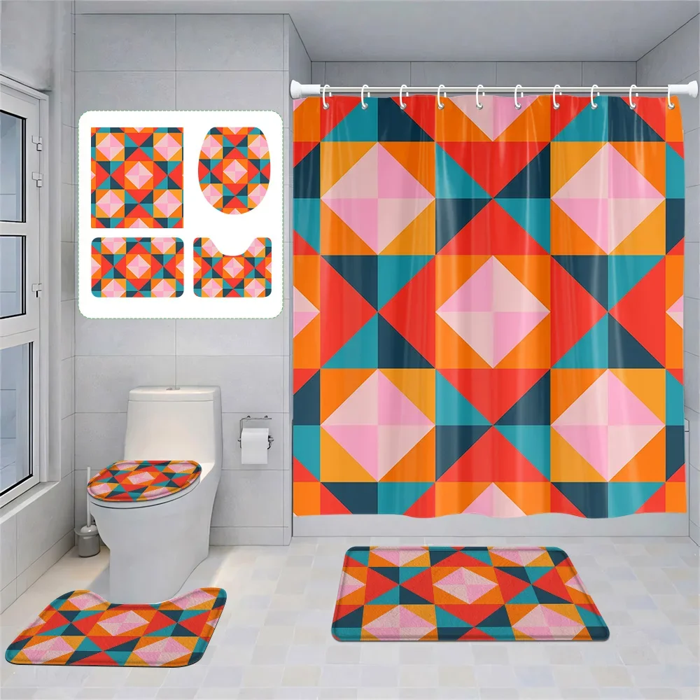 Morandi Geometric Illustration Bathroom suit Abstract Art Shower Curtain Non-Slip Mat Hook Home Decorative Shower Curtain
Morandi Geometric Illustration Bathroom suit Abstract Art Shower Curtain Non-Slip Mat Hook Home Decorative Shower Curtain