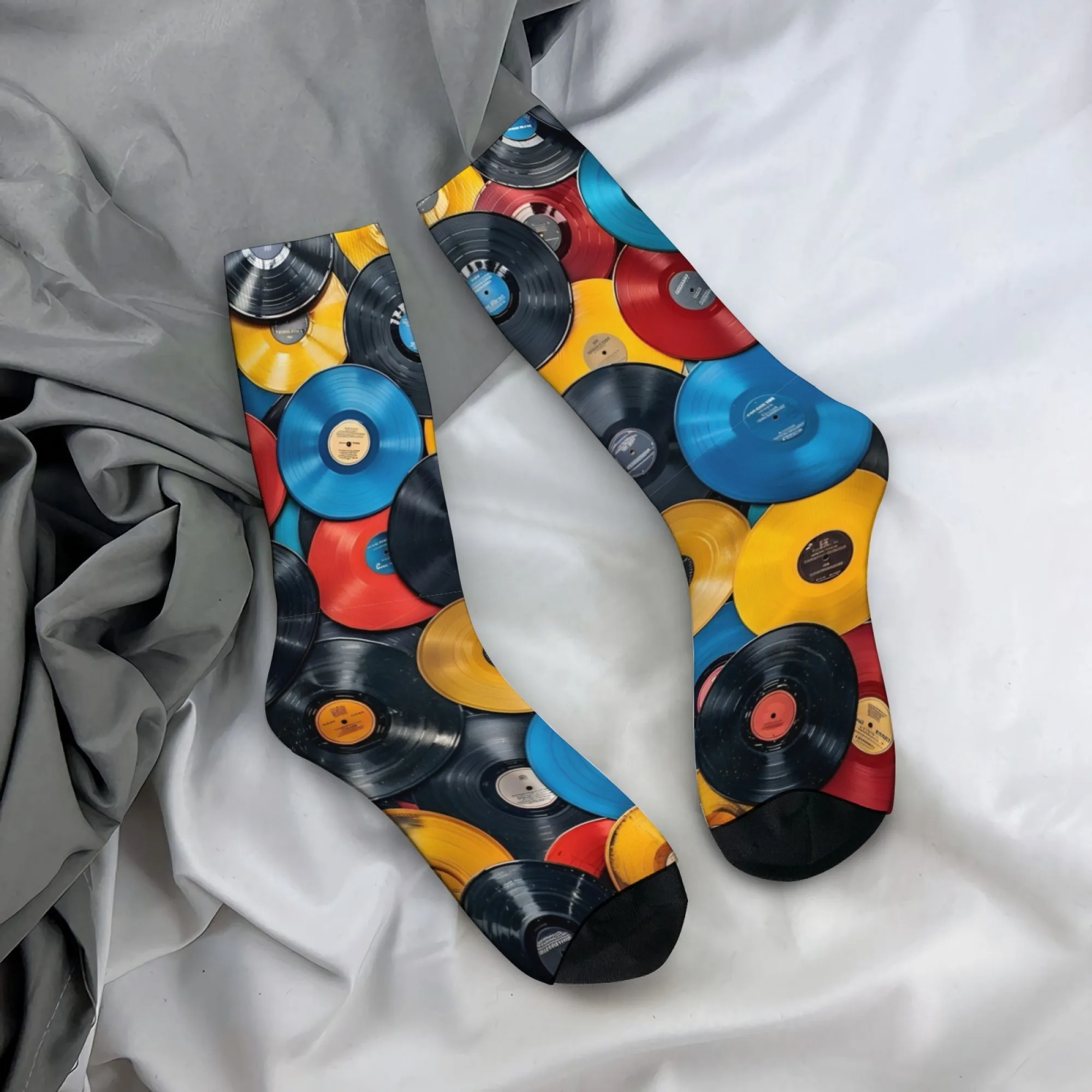 Vinyl Record Socks Lightweight Everyday Fit Men's Socks Cycling Hiking Music Festivals Retro Inspired Streetwear Fashion Sock
Vinyl Record Socks Lightweight Everyday Fit Men's Socks Cycling Hiking Music Festivals Retro Inspired Streetwear Fashion Sock