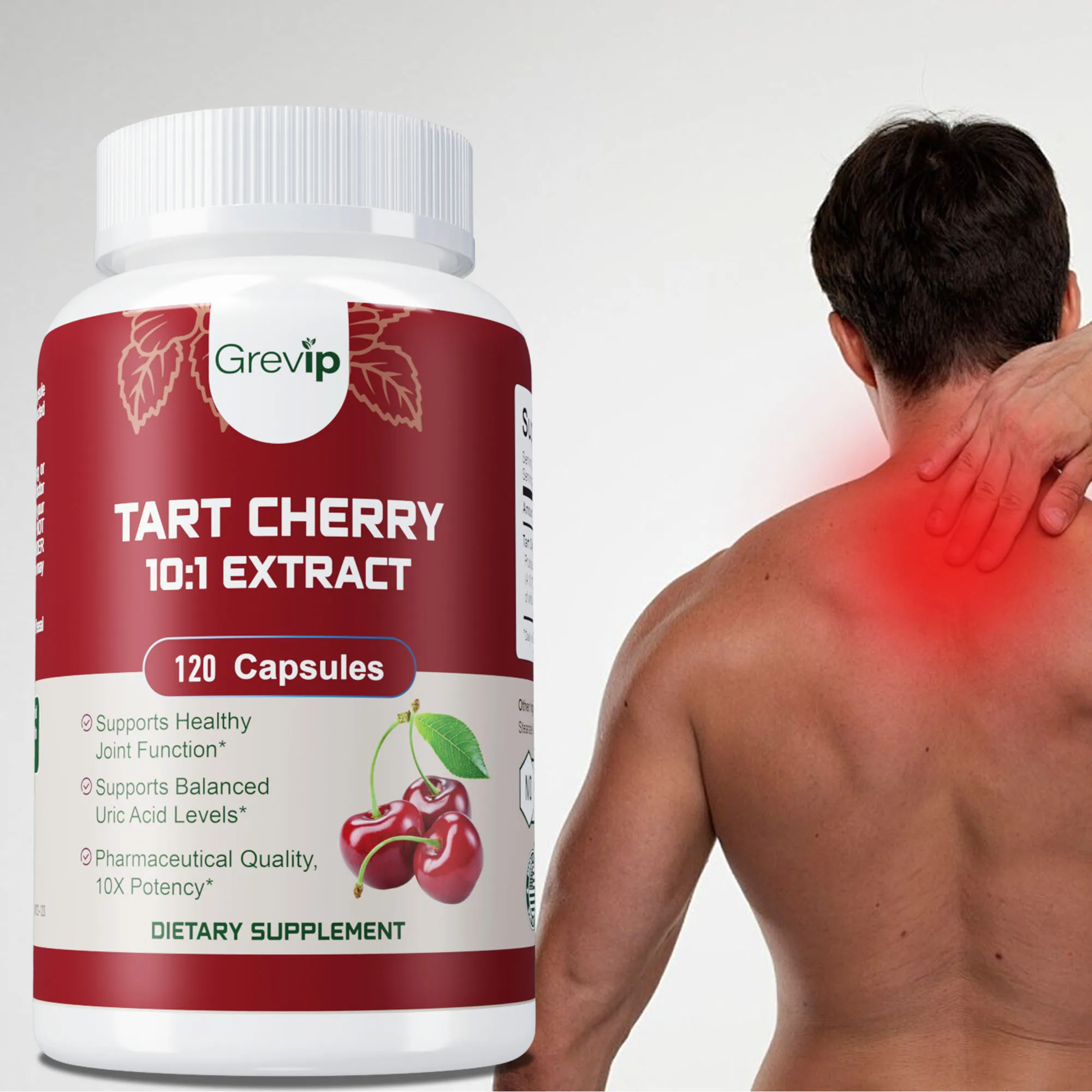 Tart Cherry - Balance Uric Acid Levels, Antioxidants, Comfortable Joints, Healthy Sleep Cycle and Muscle Recovery
Tart Cherry - Balance Uric Acid Levels, Antioxidants, Comfortable Joints, Healthy Sleep Cycle and Muscle Recovery