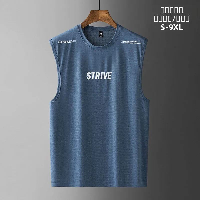 Мужская летняя спортивная футболка большого размера из ледяного шелка, быстросохнущая, свободного кроя, для тренировок в зале
Мужская летняя спортивная футболка большого размера из ледяного шелка, быстросохнущая, свободного кроя, для тренировок в зале