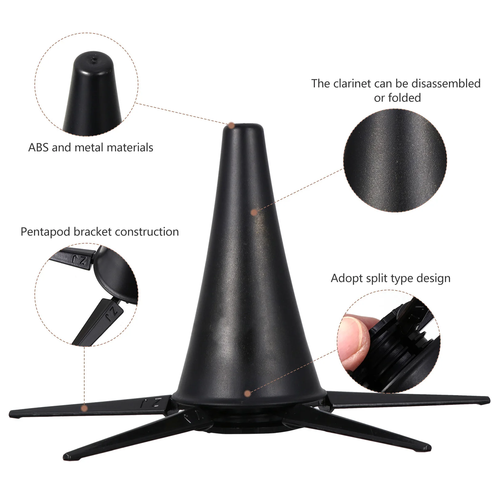 Clarinet Stand Foldable Five Leg Metal Bracket Abs Construction Portable Wind Instrument Holder For Clarinet Oboe Support
Clarinet Stand Foldable Five Leg Metal Bracket Abs Construction Portable Wind Instrument Holder For Clarinet Oboe Support