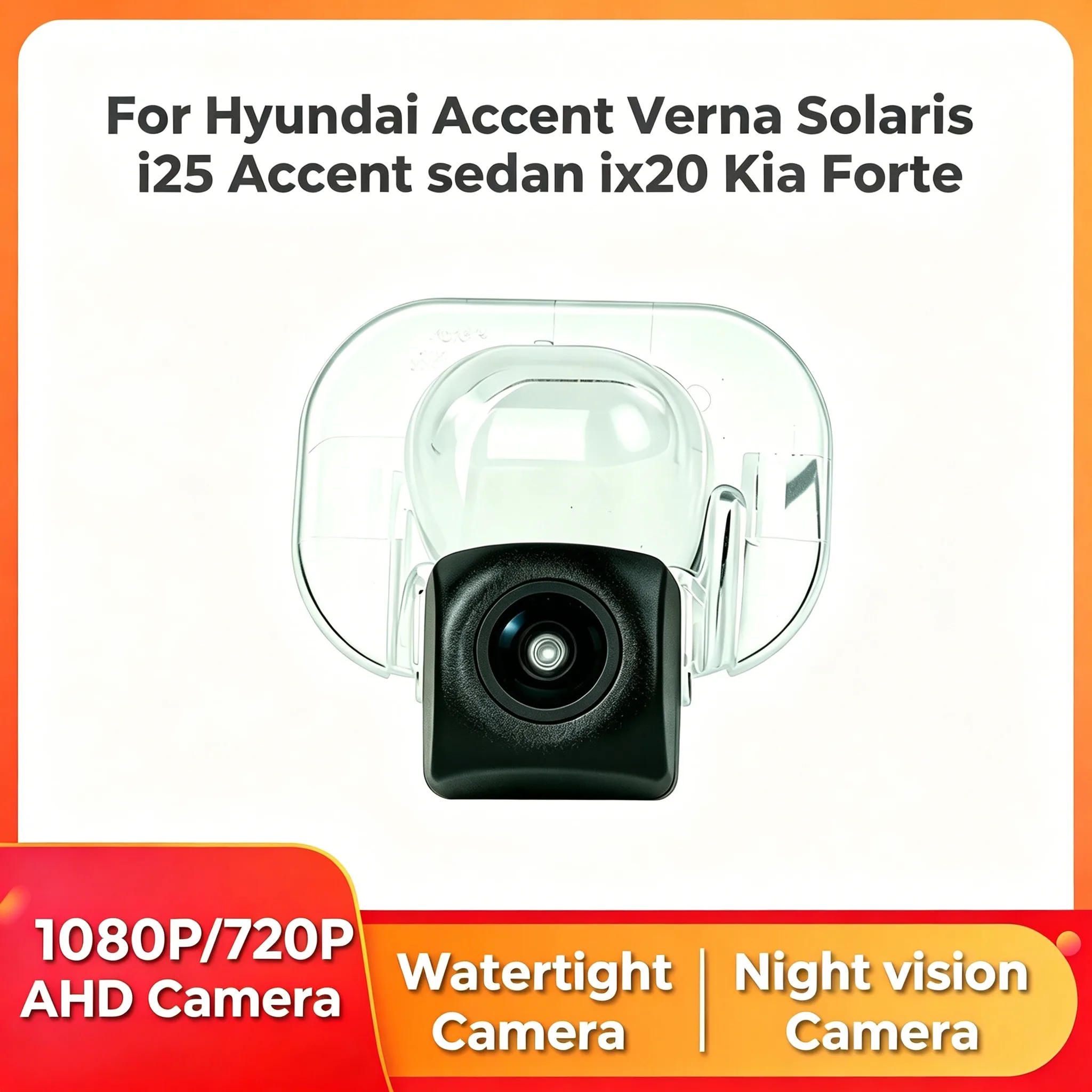 AHD 170° Watertight Car Rear Camera Fisheye Lens With Bracket For Hyundai Accent Verna Solaris i25 Accent sedan ix20 Kia Forte
AHD 170° Watertight Car Rear Camera Fisheye Lens With Bracket For Hyundai Accent Verna Solaris i25 Accent sedan ix20 Kia Forte
