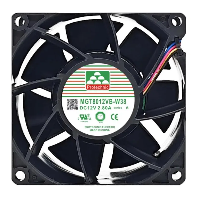 Новый охлаждающий вентилятор для MGT8012VB-W38 DC12V 2.8A 8038 Охлаждающий вентилятор 80*80*38 мм
Новый охлаждающий вентилятор для MGT8012VB-W38 DC12V 2.8A 8038 Охлаждающий вентилятор 80*80*38 мм