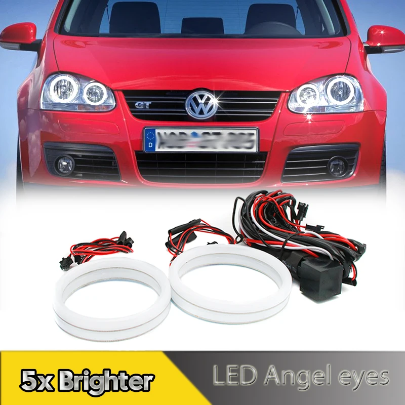 4Pcs LED Angel eyes Kit Halo Rings Cotton Lights DRL For VW Volkswagen Golf 4 5 1997-2009 Daytime Running Lamps Car Accessories
4Pcs LED Angel eyes Kit Halo Rings Cotton Lights DRL For VW Volkswagen Golf 4 5 1997-2009 Daytime Running Lamps Car Accessories