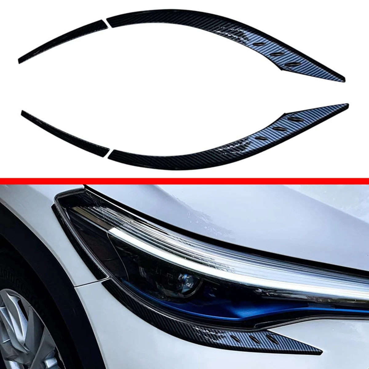 For Toyota Corolla Cross 2020 2021 2022 Front Headlight Lamp Cover Garnish Strip Eyebrow Cover Trim Sticker
For Toyota Corolla Cross 2020 2021 2022 Front Headlight Lamp Cover Garnish Strip Eyebrow Cover Trim Sticker
