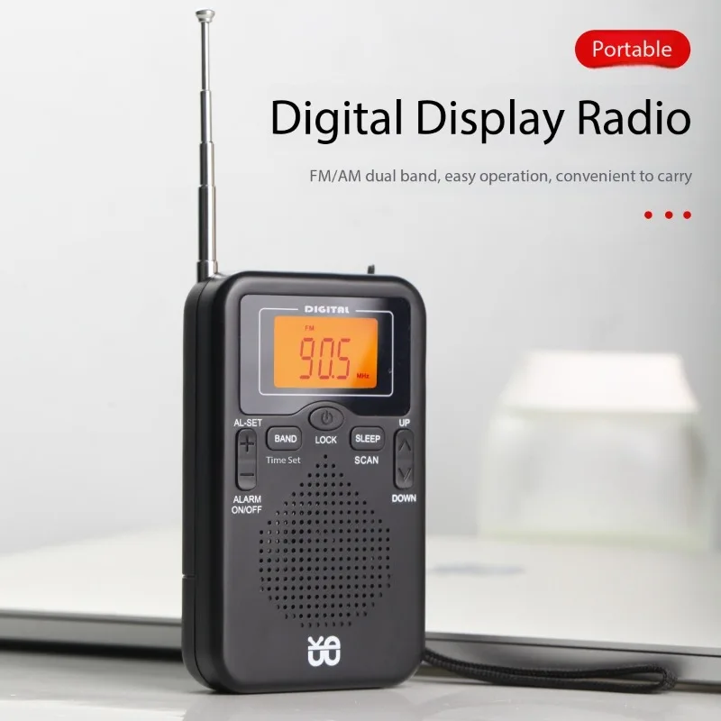 Pocket Radio Telescopic Antenna Mini AM/FM Full Band Clock Controlled Stereo Radios Receiver For Running Walking Camping Home
Pocket Radio Telescopic Antenna Mini AM/FM Full Band Clock Controlled Stereo Radios Receiver For Running Walking Camping Home