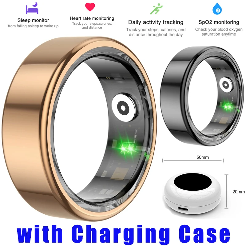 Smart Ring Health Monitoring Heart Rate Blood Oxygen Sleep Smartring R02 IP68 Waterproof Multi-sport Modes Tracker Finger Ring
Smart Ring Health Monitoring Heart Rate Blood Oxygen Sleep Smartring R02 IP68 Waterproof Multi-sport Modes Tracker Finger Ring