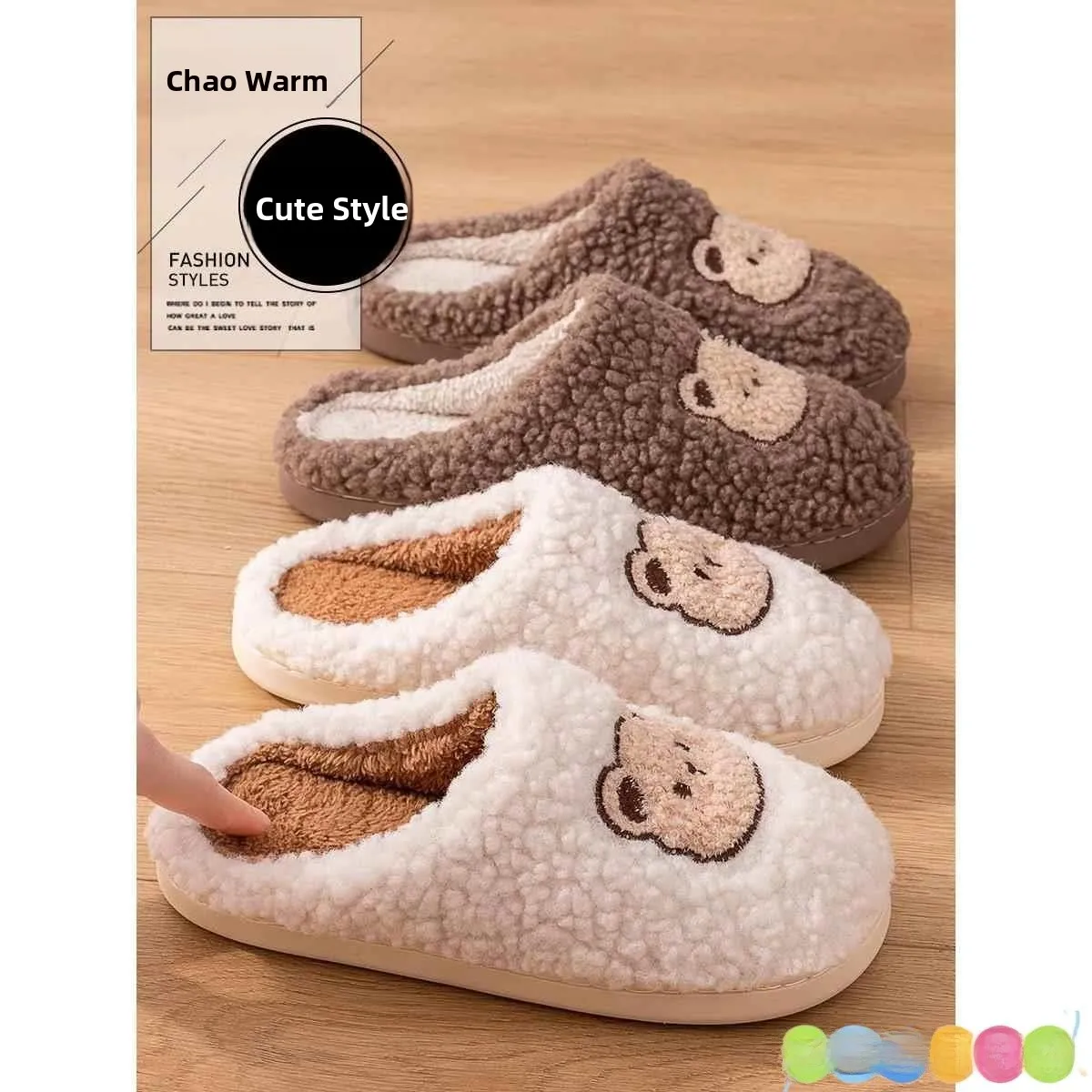 Women's Cotton Slippers Indoor Warmth Home Use Anti-Slip Fur Slippers Autumn Winter New Sle Cozy Cartoon Design Rubber Sole
Women's Cotton Slippers Indoor Warmth Home Use Anti-Slip Fur Slippers Autumn Winter New Sle Cozy Cartoon Design Rubber Sole