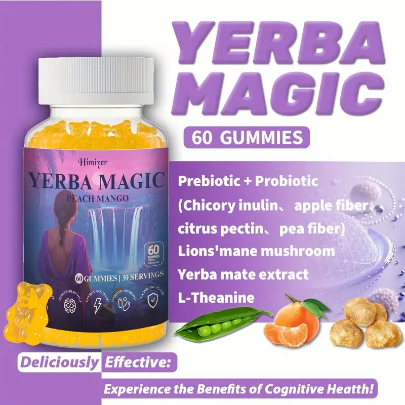 Yerba Mate Gummies — содержит пробиотики и L-кафеин, поддерживает питание мозга и гармонию кишечника, со вкусом персикового манго.
Yerba Mate Gummies — содержит пробиотики и L-кафеин, поддерживает питание мозга и гармонию кишечника, со вкусом персикового манго.