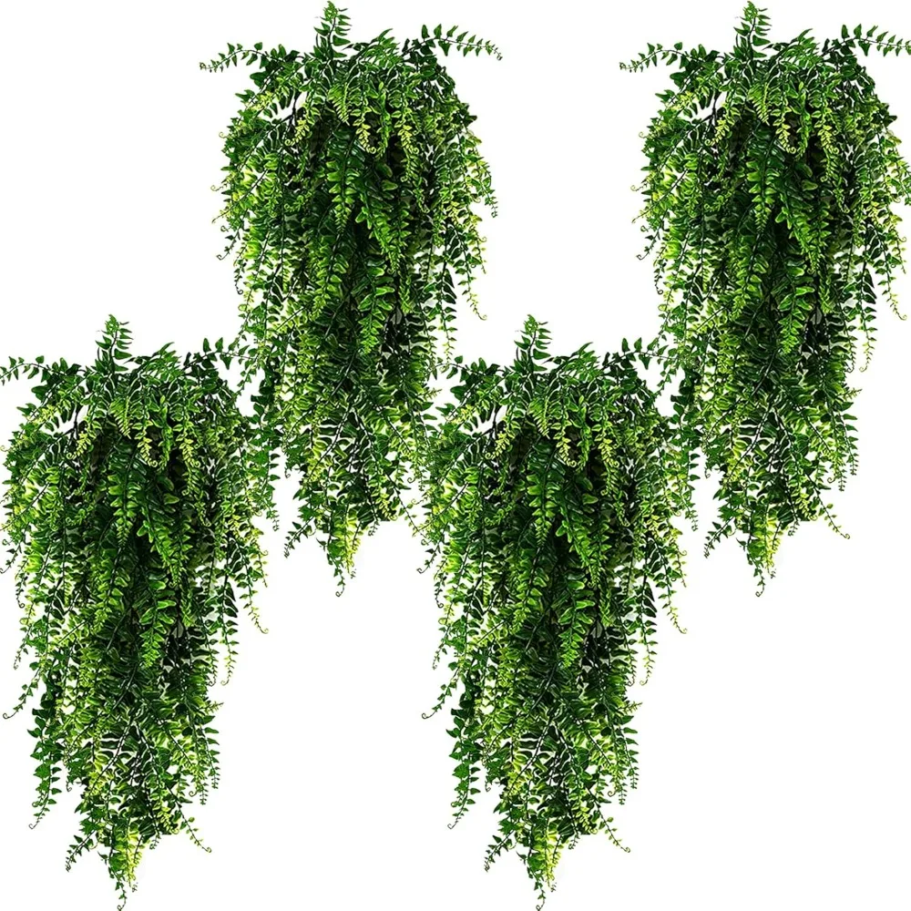 4pcs Artificial Hanging Plants Fake Hanging Plant Fake Plants Faux Fern Outdoor UV Resistant Plastic Hanging Artificial Decor
4pcs Artificial Hanging Plants Fake Hanging Plant Fake Plants Faux Fern Outdoor UV Resistant Plastic Hanging Artificial Decor