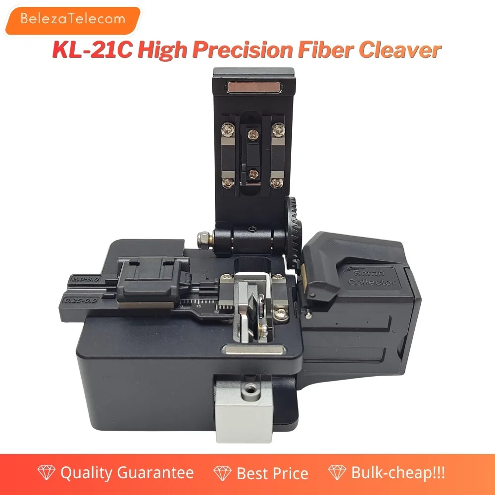 JILONG Optical Fiber Cleaver Upgraded KL-21C High Precision Auto Offcut Bin Cable Cutter 48000 Times Blade Life
JILONG Optical Fiber Cleaver Upgraded KL-21C High Precision Auto Offcut Bin Cable Cutter 48000 Times Blade Life