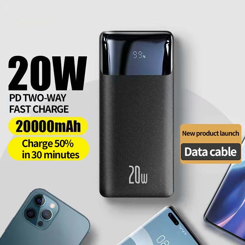 20 Вт Powerbank с быстрой зарядкой 30000 мАч/20000 мАч/10000 мАч Портативный Power Bank USB Type-C Power Bank с цифровым экраном iPhone16
20 Вт Powerbank с быстрой зарядкой 30000 мАч/20000 мАч/10000 мАч Портативный Power Bank USB Type-C Power Bank с цифровым экраном iPhone16