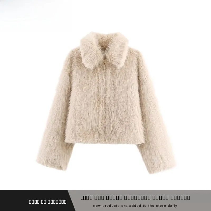 Двусторонняя верхняя одежда с воротником Jaet и эффектом искусственного меха, женская уличная одежда из полиэфирного волокна, новинка осени и зимы ZR Trend
Двусторонняя верхняя одежда с воротником Jaet и эффектом искусственного меха, женская уличная одежда из полиэфирного волокна, новинка осени и зимы ZR Trend