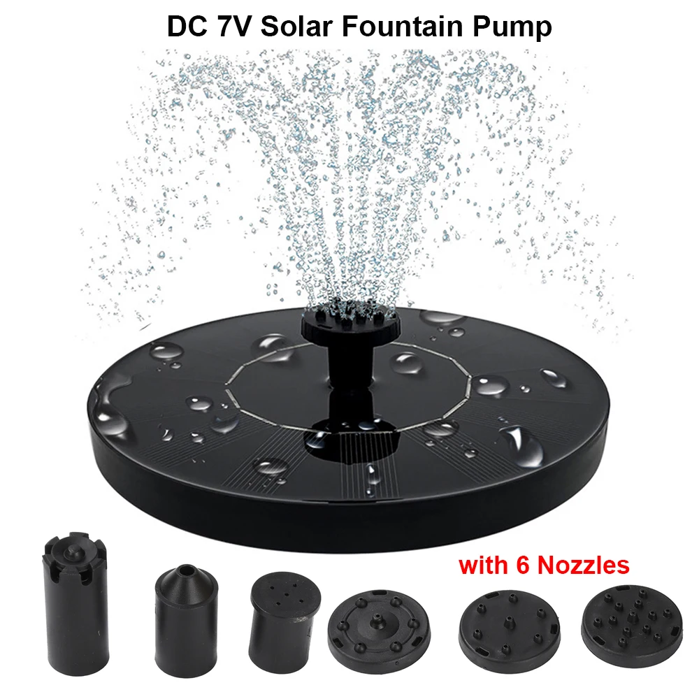 Solar Fountain Pump Floating Solar Panel Bird Baths Water Fountain Pump with 6 Nozzles For Garden Outdoor Water Pool Pond Decor
Solar Fountain Pump Floating Solar Panel Bird Baths Water Fountain Pump with 6 Nozzles For Garden Outdoor Water Pool Pond Decor