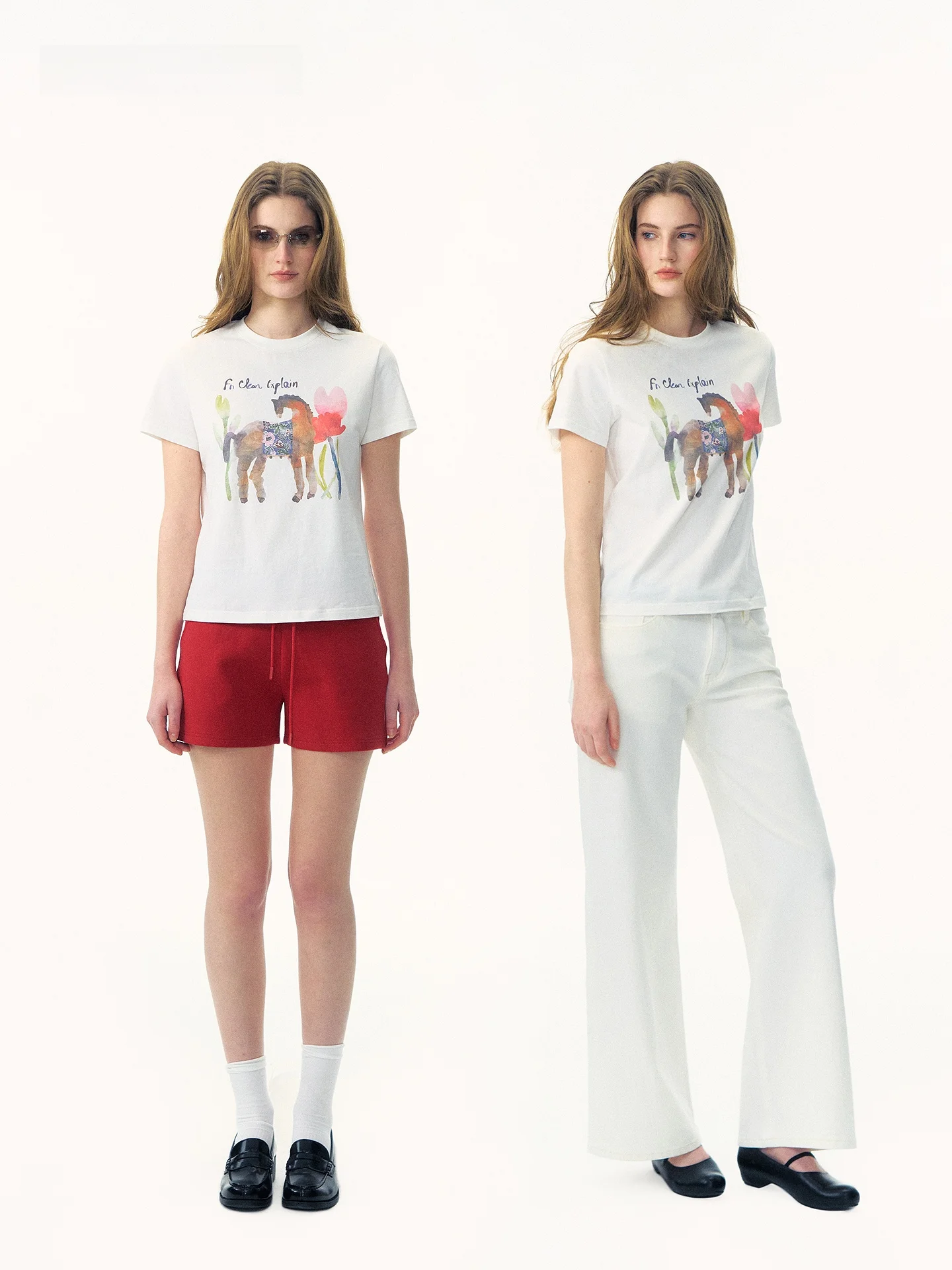 Short Sleeve T-Shirt Women's Spring Summer New Style Cotton round Neck Print Casual Fashion Ageless Shoulder Fit Top
Short Sleeve T-Shirt Women's Spring Summer New Style Cotton round Neck Print Casual Fashion Ageless Shoulder Fit Top