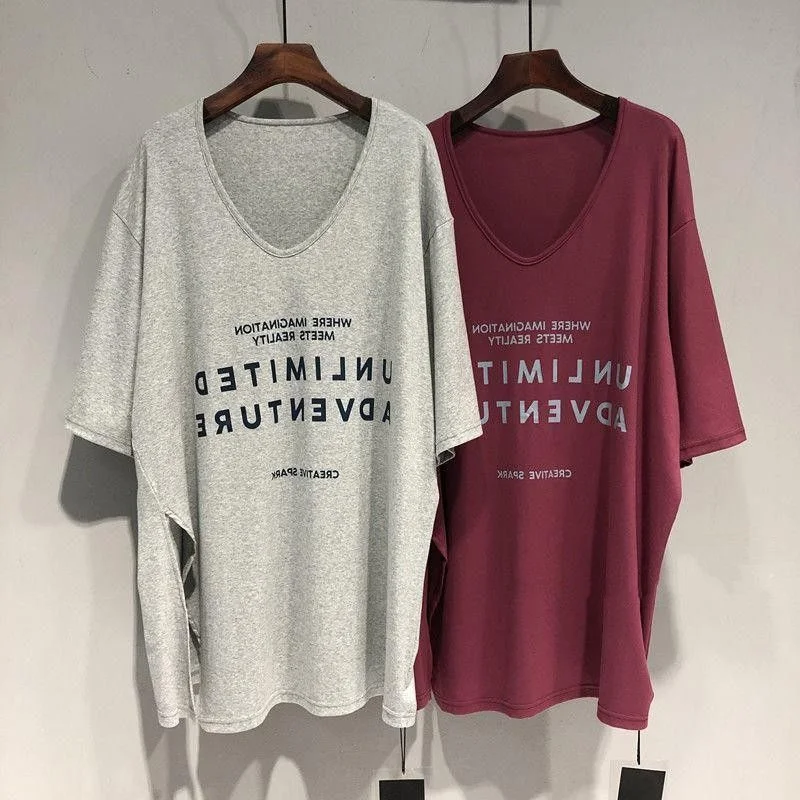 plus Size V-Ne T-irt Women's Summer Base Layer Top Mid-Length Sve Five-Quarter Korean Sle Loose Fit Printed T-irt
plus Size V-Ne T-irt Women's Summer Base Layer Top Mid-Length Sve Five-Quarter Korean Sle Loose Fit Printed T-irt