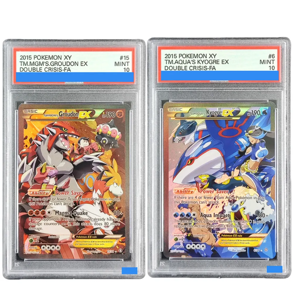  DIY POKEMON XY 2015, ДВОЙНОЙ КРИС # 6 # Коллекционная карта TM.AQUA'S KYOGRE TM.MGM'S.GROUDON EX Authentication GEM MT 10
DIY POKEMON XY 2015, ДВОЙНОЙ КРИС # 6 # Коллекционная карта TM.AQUA'S KYOGRE TM.MGM'S.GROUDON EX Authentication GEM MT 10