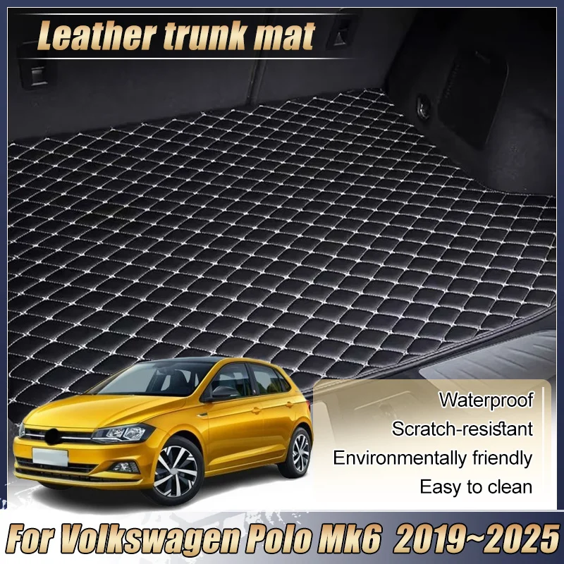 Для Volkswagen Polo Mk6 2019-2025: Коврик в багажник хэтчбека, защита от грязи, противоскользящий вкладыш, аксессуары для автомобиля
Для Volkswagen Polo Mk6 2019-2025: Коврик в багажник хэтчбека, защита от грязи, противоскользящий вкладыш, аксессуары для автомобиля