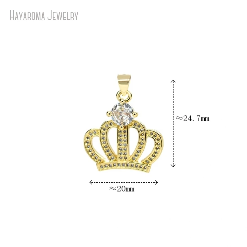 5Pcs Jewelry Crown Copper Metal Cubic Zirconia Invisible Setting Wholesale Gold Color Pendant Charms
5Pcs Jewelry Crown Copper Metal Cubic Zirconia Invisible Setting Wholesale Gold Color Pendant Charms