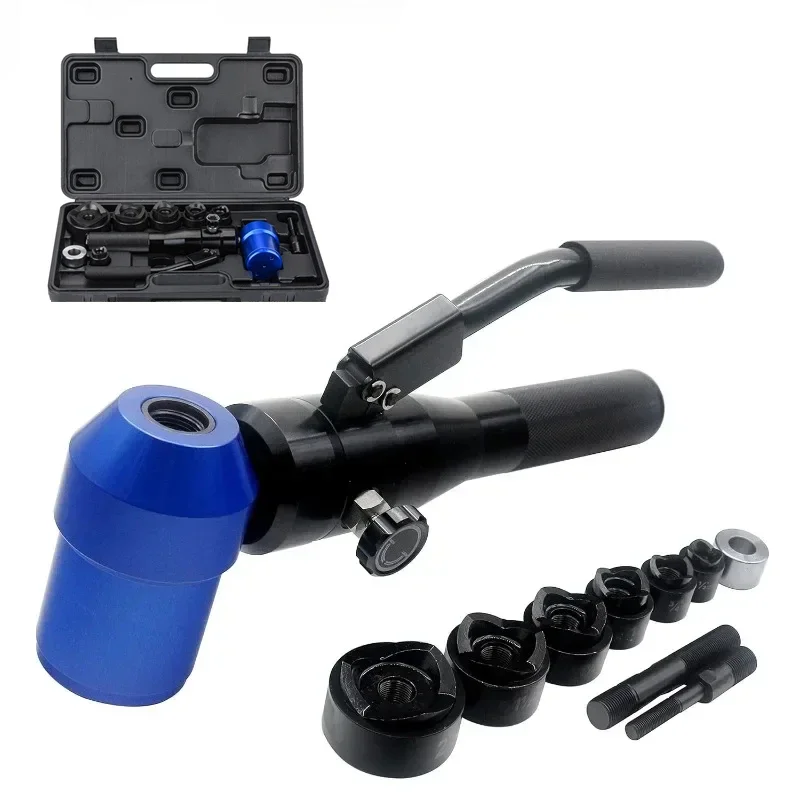 Hydraulic Knockout Hole Punch Set 1/2 to 2 inch Electrical Conduit Hole Cutter Set KO Tool Kit Metal Sheet Puncher (TPA-8) T9O4A
Hydraulic Knockout Hole Punch Set 1/2 to 2 inch Electrical Conduit Hole Cutter Set KO Tool Kit Metal Sheet Puncher (TPA-8) T9O4A