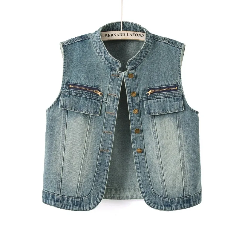 New Women's Cowboy Vest Coat 2026 Summer Fashion Loose Female Waistcoat Solid Color Design Sense Ladies Denim Horse Clip
New Women's Cowboy Vest Coat 2026 Summer Fashion Loose Female Waistcoat Solid Color Design Sense Ladies Denim Horse Clip