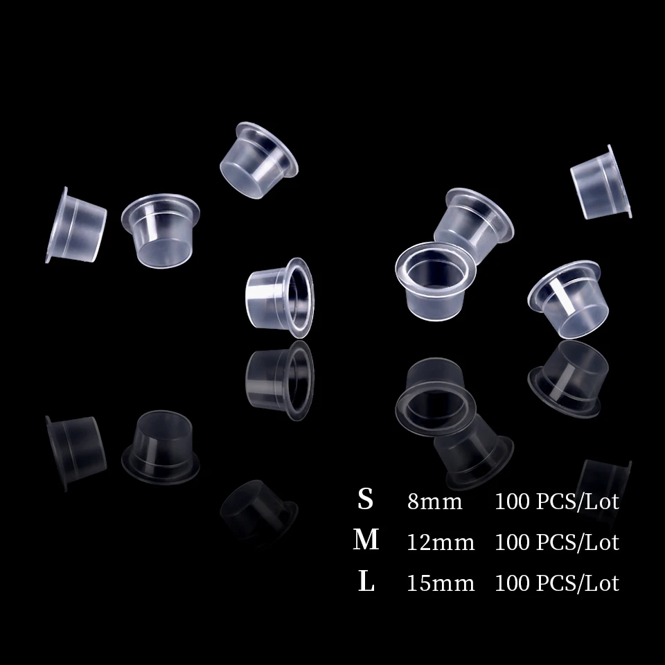 100pc S/M/L Plastic Disposable Microblading Tattoo Ink Cups Permanent Makeup Pigment Clear Holder Container Cap Tattoo Accessory
100pc S/M/L Plastic Disposable Microblading Tattoo Ink Cups Permanent Makeup Pigment Clear Holder Container Cap Tattoo Accessory