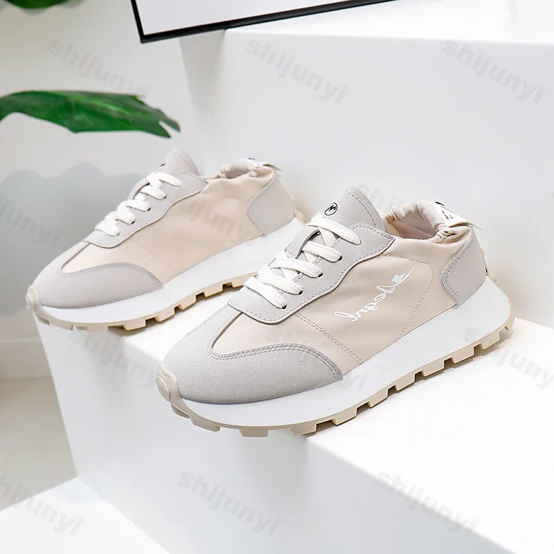 Women's Sneakers Fresh Style Breathable Lace Up Running Shoes 2025 New Fashion Casual Height Increased Non-slip Platform Shoes
Women's Sneakers Fresh Style Breathable Lace Up Running Shoes 2025 New Fashion Casual Height Increased Non-slip Platform Shoes