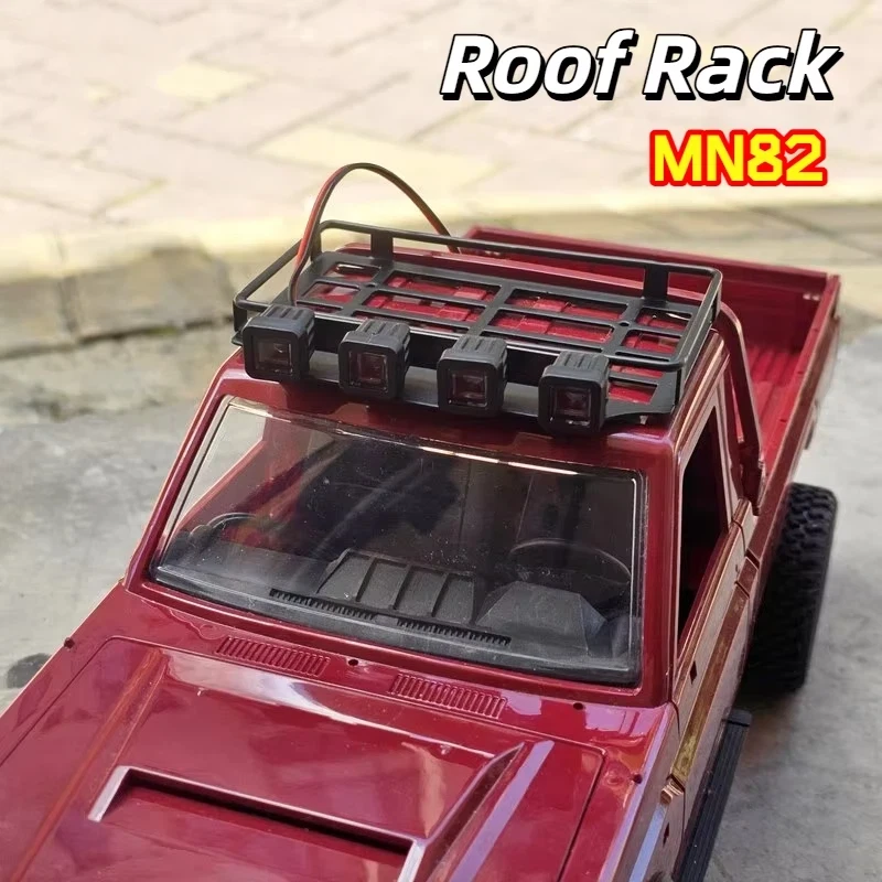 Metal Rc Roof Rack 1/12 With 4 Led Lights For MN82 Pickup Offroad Rc Crawler Car Simulation Upgrade Accessories
Metal Rc Roof Rack 1/12 With 4 Led Lights For MN82 Pickup Offroad Rc Crawler Car Simulation Upgrade Accessories