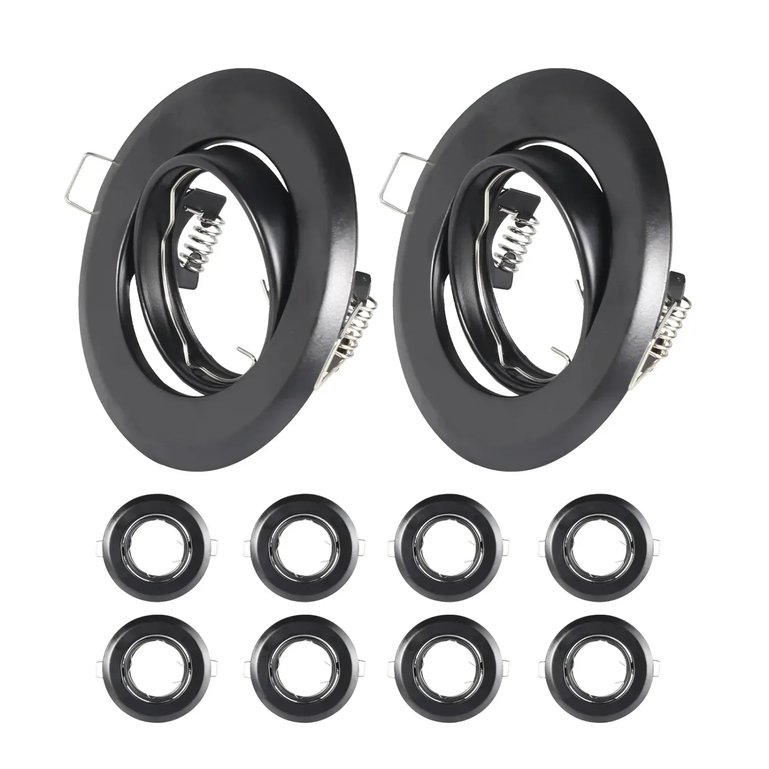 1/10PCS Black Round Metal LED Recessed Ceiling Light Frame Adjustable Downlight for GU10 MR16 Fitting Mounted Spotlights Fixture
1/10PCS Black Round Metal LED Recessed Ceiling Light Frame Adjustable Downlight for GU10 MR16 Fitting Mounted Spotlights Fixture