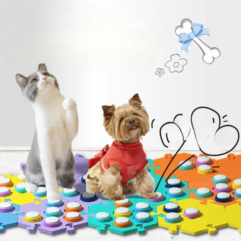 Dog Talk Button Pet Communication Buttons Cat Voice Recorder Training Ringing Voices Clickers
Dog Talk Button Pet Communication Buttons Cat Voice Recorder Training Ringing Voices Clickers