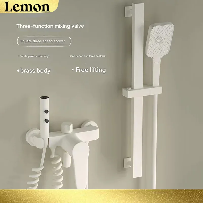 Lemon-Bathroom Shower Faucet Mixing Valve Shower Shower Set Bathtub Mixing Switch Triple Hot and Cold Faucet Shower Faucet
Lemon-Bathroom Shower Faucet Mixing Valve Shower Shower Set Bathtub Mixing Switch Triple Hot and Cold Faucet Shower Faucet