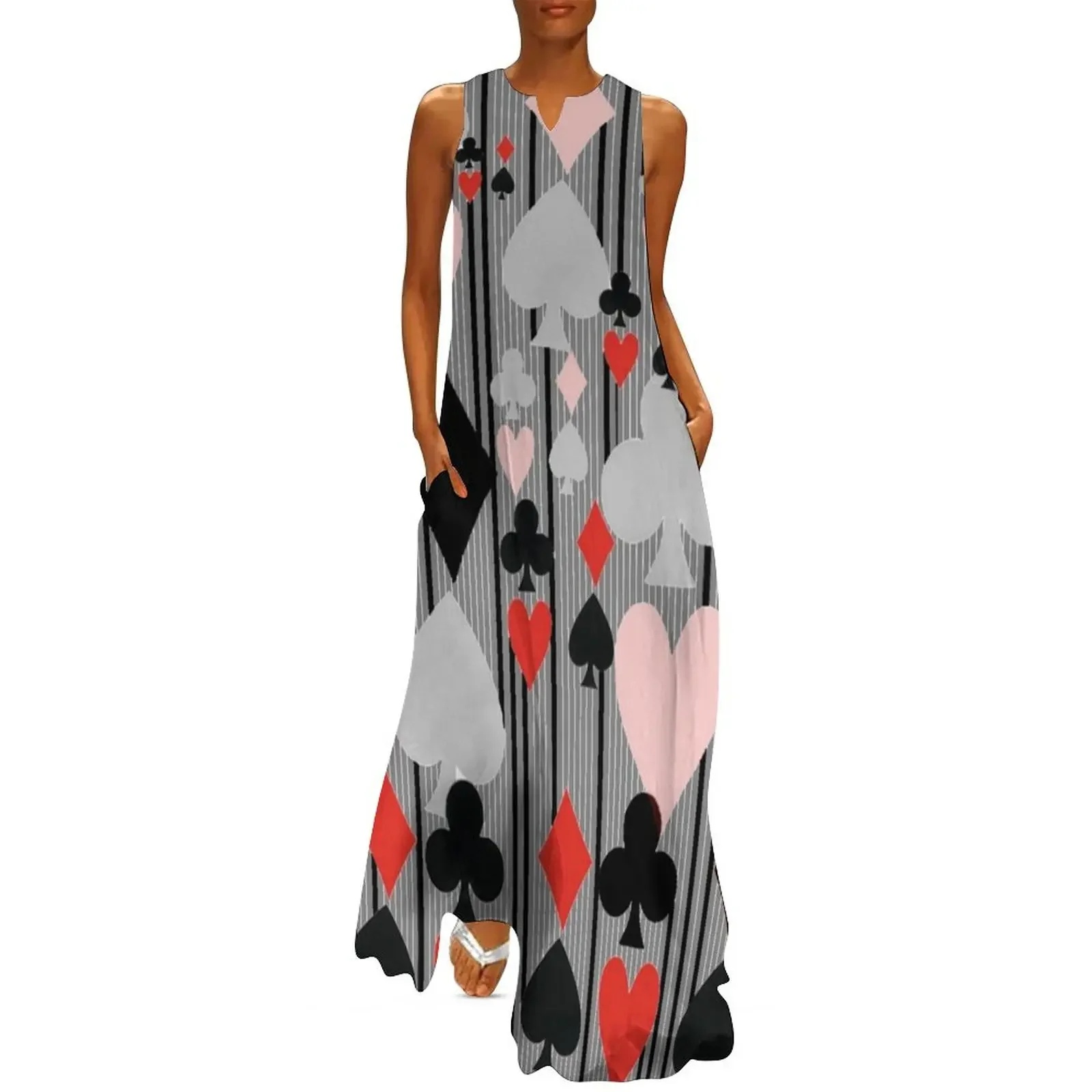 CASINO NIGHT'S CARD SUITES STRIPES GREY ART Long Dress summer dresses women 2025 sexy dress Dress
CASINO NIGHT'S CARD SUITES STRIPES GREY ART Long Dress summer dresses women 2025 sexy dress Dress