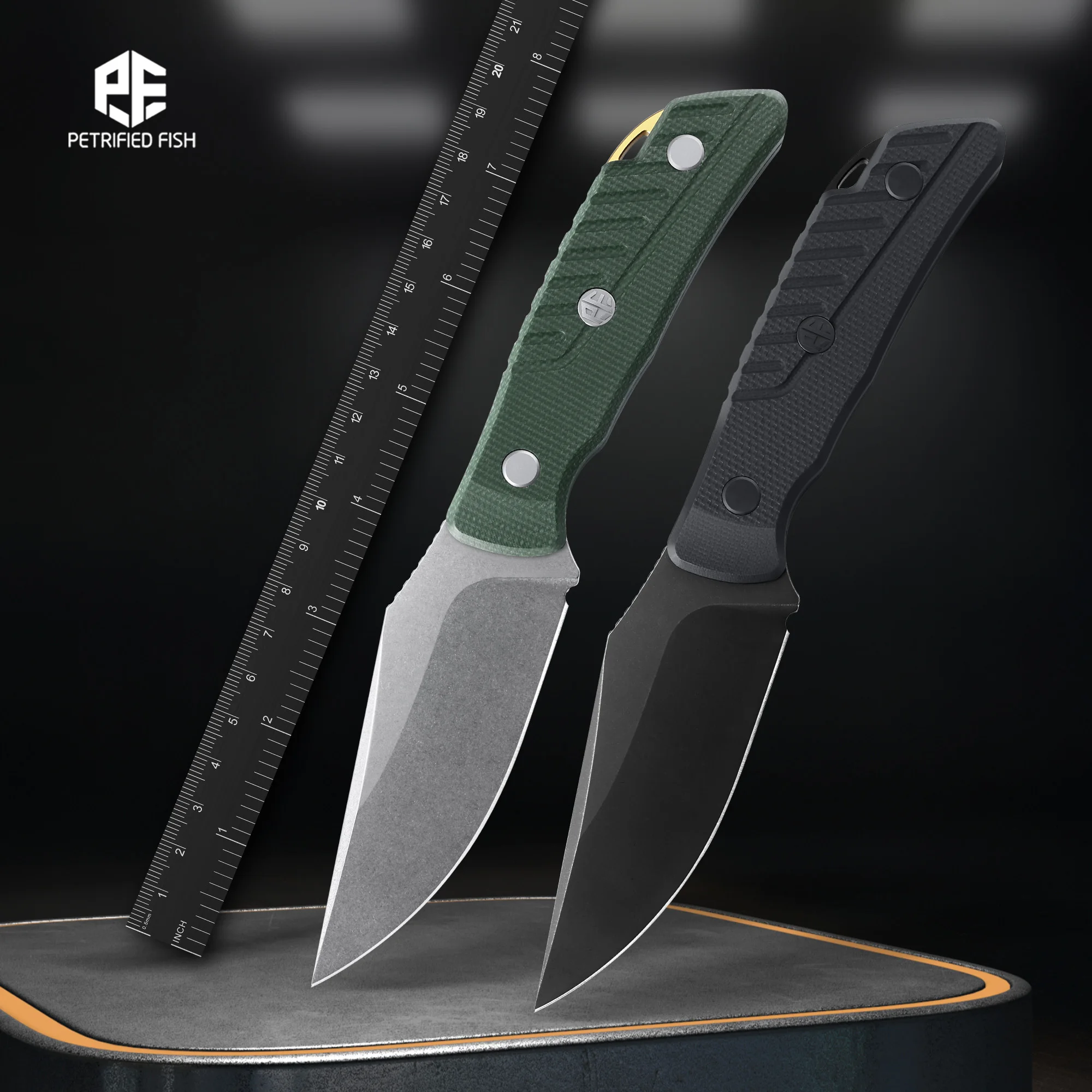 Нож Petrified Fish PFP16 Barracuda N690 Stonewashed с рукоятью из каменной стали и чехлом, многофункциональный инструмент для активного отдыха, туризма, выживания, охоты, кемпинга
Нож Petrified Fish PFP16 Barracuda N690 Stonewashed с рукоятью из каменной стали и чехлом, многофункциональный инструмент для активного отдыха, туризма, выживания, охоты, кемпинга