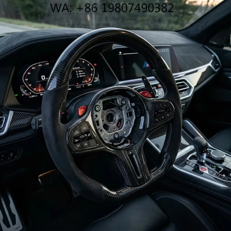 Red Accent LED Leather Carbon Fiber Sport Steering Wheel Fit M3 F80 M4 F82 E90 E91 E92 X5 F15 X6 F10 F30 F32 F36
Red Accent LED Leather Carbon Fiber Sport Steering Wheel Fit M3 F80 M4 F82 E90 E91 E92 X5 F15 X6 F10 F30 F32 F36