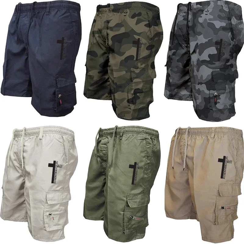 Summer Men Cargo Shorts Elastic Waist Drawstring Pockets Tactical Casual Solid Camo Army Print Short Trousers Fit Fabric
Summer Men Cargo Shorts Elastic Waist Drawstring Pockets Tactical Casual Solid Camo Army Print Short Trousers Fit Fabric
