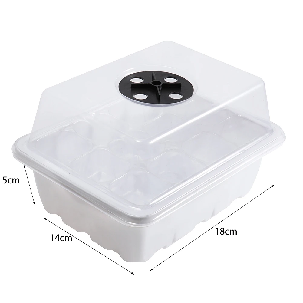 12 Holes Seed Starter Tray with Humidity Dome Plant Germination Starter Tray Succulent Propagation Tray for Plant Growing
12 Holes Seed Starter Tray with Humidity Dome Plant Germination Starter Tray Succulent Propagation Tray for Plant Growing